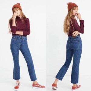 NEW Madewell Rigid Demi Boot High Rise Jeans Sz. 26